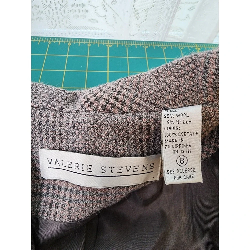 Vintage Longline Blazer Plaid 8 Academia Heritage‎ Wool Blend Jacket Career Work